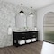 James Martin Vanities 72'' Double Vanity, Carbon Oak w/ 3 CM White Zeus Quartz Top D704-V72-CBO-3WZ - alternate 6